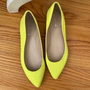 Joe’s Jeans Hip Bright Yellow Pointy Flats